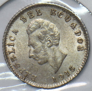 Ecuador 1915 1/2 Decimo Condor animal 295115 combine shipping