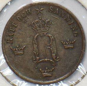 Sweden 1858 1/2 Ore 150849 combine shipping