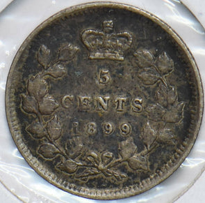 Canada 1899 5 Cents Queen Victoria 293473 combine shipping