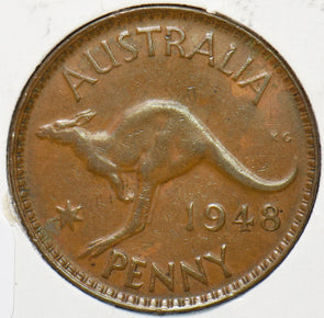 Australia 1948 Penny Kangaroo animal 192766 combine shipping