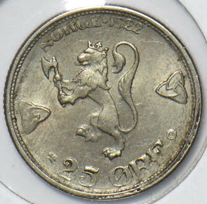 Norway 1922 25 Ore Lion animal 295235 combine shipping