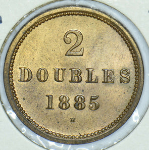 Guernsey 1885 2 Doubles 291794 combine shipping