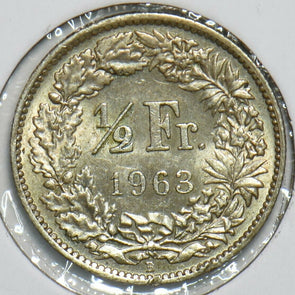 Switzerland 1963 1/2 Franc 197296 combine shipping