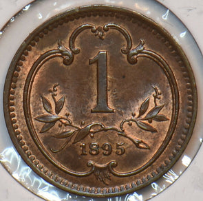Austria 1895 Heller Eagle animal 194860 combine shipping