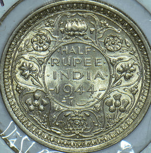 British India 1944 1/2 Rupee 291855 combine shipping