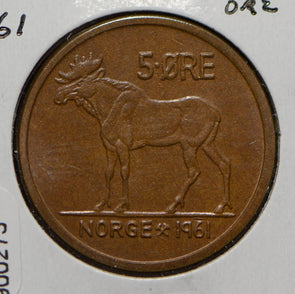 Norway 1961 5 Ore Moose animal  900273 combine shipping