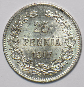Finland 1917 S 25 Pennia 294655 combine shipping