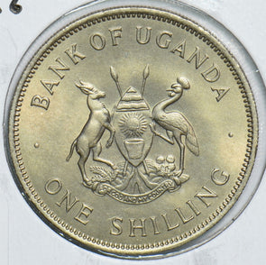 Uganda 1966 Shilling Crowned Crane 241008 combine shipping