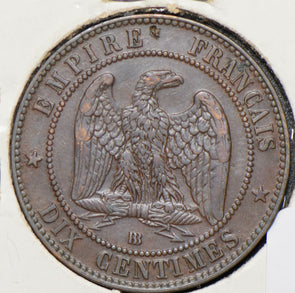 France 1865 10 Centimes Eagle animal  290625 combine shipping