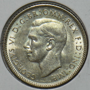 Australia 1942 D 6 Pence Kangaroo animal Emu 195611 combine shipping