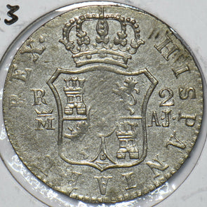 Spain 1833 2 Reales 490873 combine shipping