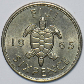 Fiji 1965 6 Pence Sea turtle animal 296707 combine shipping