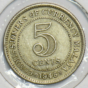 Malaya 1945 5 Cents 904301 combine shipping