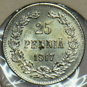 Finland 1917 25 Pennia Eagle animal 298331 combine shipping