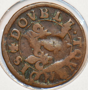 France 1690 Double Tournois 194289 combine shipping