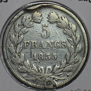 France 1835 5 Francs 296783 combine shipping