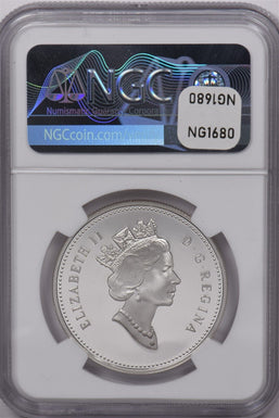 Canada 2001 Dollar Silver NGC Proof 70 UC Silver Dollar Anniversary NG1680 combi