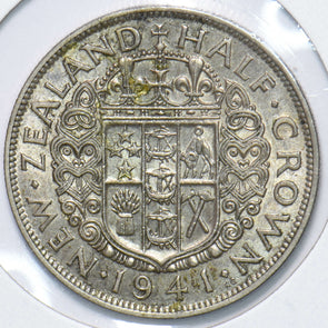 New Zealand 1941 1/2 Crown Ram animal George VI 292910 combine shipping