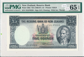 New Zealand 1960 ~7 5 Pound PMG GEM UNCIRCULATED 65 EPQ PM0124 pick# 160d combin