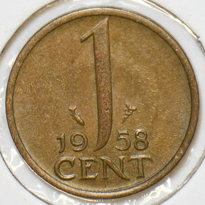 Netherlands 1958 Cent 903940 combine shipping