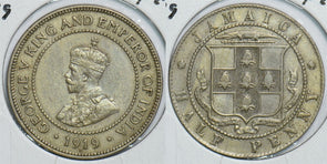 Jamaica 1919 1/2 Penny 299068 combine shipping