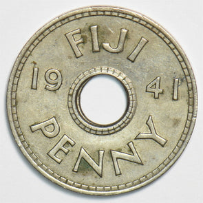 Fiji 1941 Penny 904320 combine shipping
