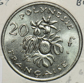 French Polynesia 1967 20 Francs BU 196925 combine shipping