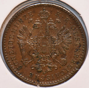 Austria 1861 B Kreuzer Eagle animal 193381 combine shipping