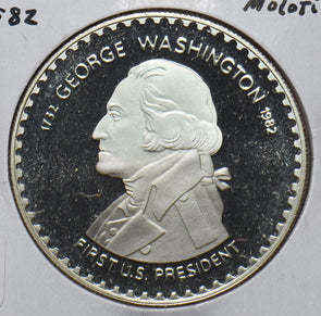 Lesotho 1982 10 Maloti proof geroge washington 294173 combine shipping