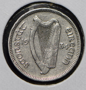 Ireland 1934 3 Pence Hare animal  291734 combine shipping