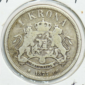 Sweden 1877 Krona S0328 combine shipping