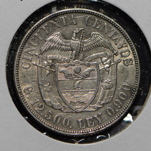 Colombia 1934 50 Centavos silver  290274 combine shipping