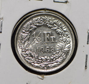 Switzerland 1963 1/2 Franc  191734 combine shipping