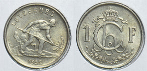 Luxembourg 1952 Franc 198694 combine shipping