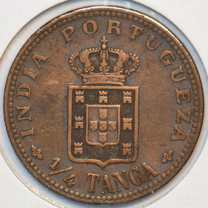 India Portuguese 1901 1/4 Tanga 151619 combine shipping