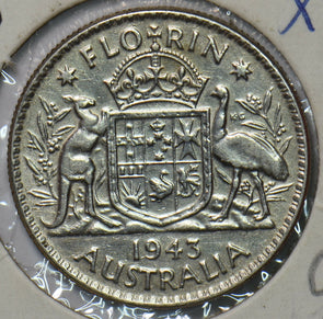 Australia 1943 Florin Kangaroo animal 193651 combine shipping