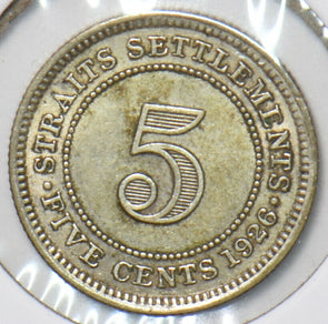 Straits Settlements 1926 5 Cents 194792 combine shipping