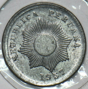 Peru 1957 Centavo 196655 combine shipping