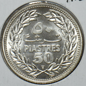 Lebanon 1952 50 Piastres 295525 combine shipping