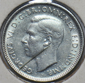 Australia 1942 D 6 Pence Kangaroo animal Emu 902571 combine shipping