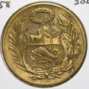 Peru 1958 1/2 Sol 903848 combine shipping