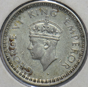 British India 1945 1/2 Rupee 194491 combine shipping