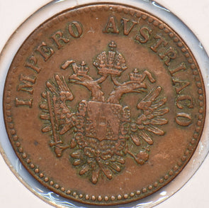 Italian States 1852 V 5 Centesimi Lombardy Venetia 294898 combine shipping