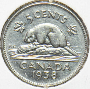Canada 1938 5 Cents Badger animal Georgivs VI 902271 combine shipping