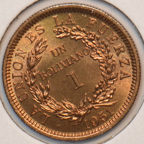 Bolivia 1951 Boliviano Alpaca animal 295244 combine shipping