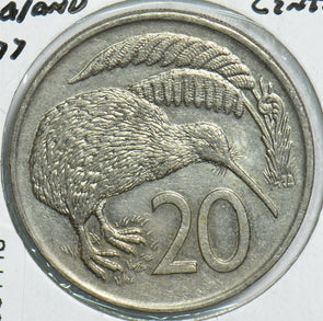 New Zealand 1977 20 Cents Kiwi birdanimal 904448 combine shipping