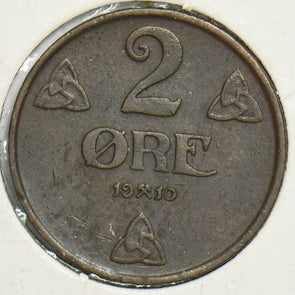 Norway 1910 2 Ore 197698 combine shipping