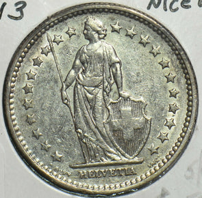 Switzerland 1913 2 Francs 298046 combine shipping