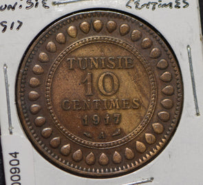 Tunisia 1917 10 Centimes  900904 combine shipping