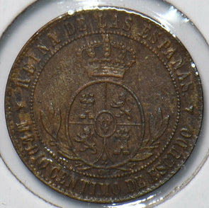 Spain 1867 1/2 Escudo 193649 combine shipping